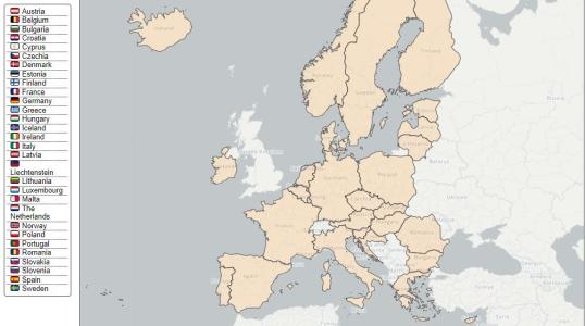 IDD country map
