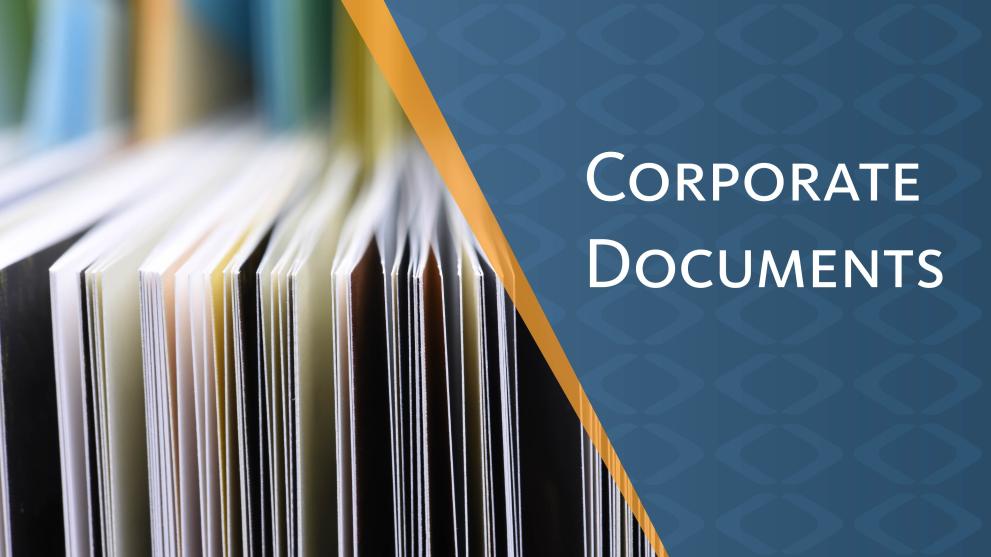 Corporate documents