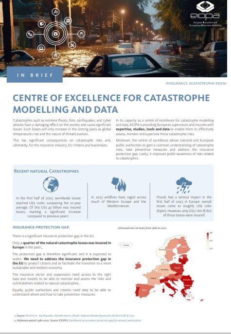 Centre of excellence for catastrophe modelling and data
