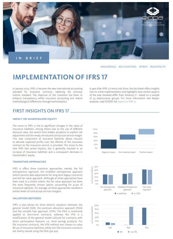 Factsheet on the implementation of IFRS 17