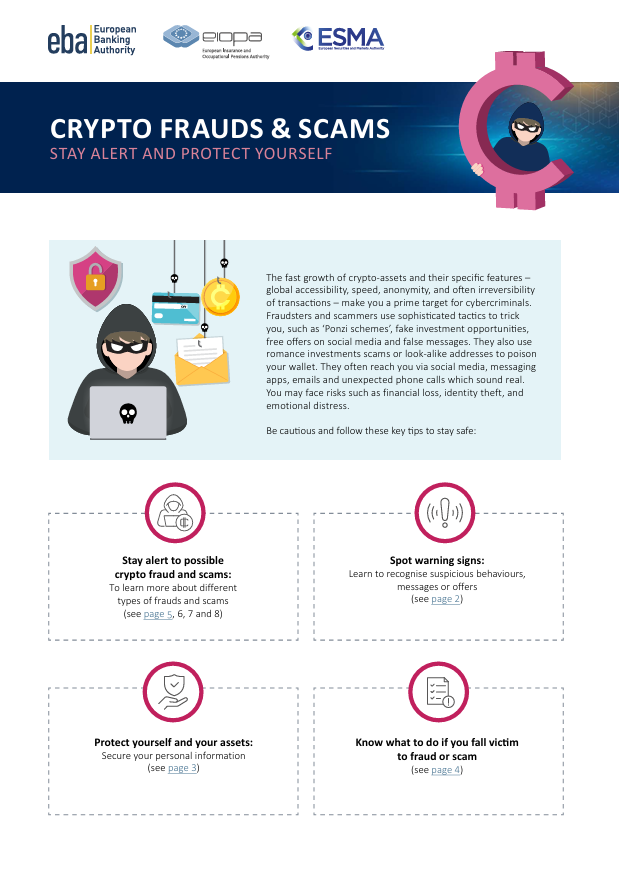 ESAs factsheet on scams