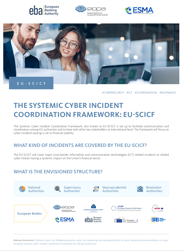 The Systemic Cyber Incident Coordination Framework: EU-SCICF